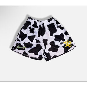 Inaka Power Men's Cow Print basketball athletic short Size Medium